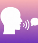 Modern speaking profile app icon